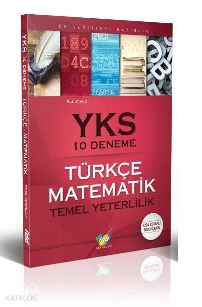 YKS Türkçe Matematik 10 Deneme Temel Yeterlilik Testleri 1. Oturum