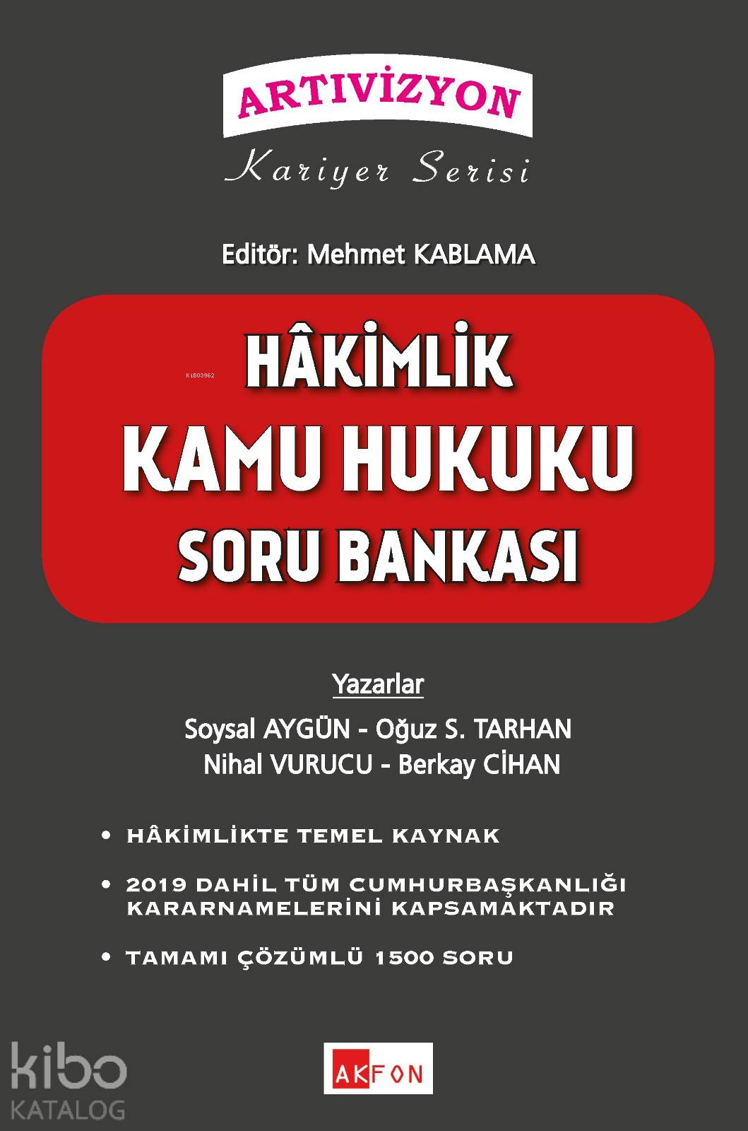 Akfon Hakimlik Soru Bankası Eylül 2019 Artıvizyon Kariyer