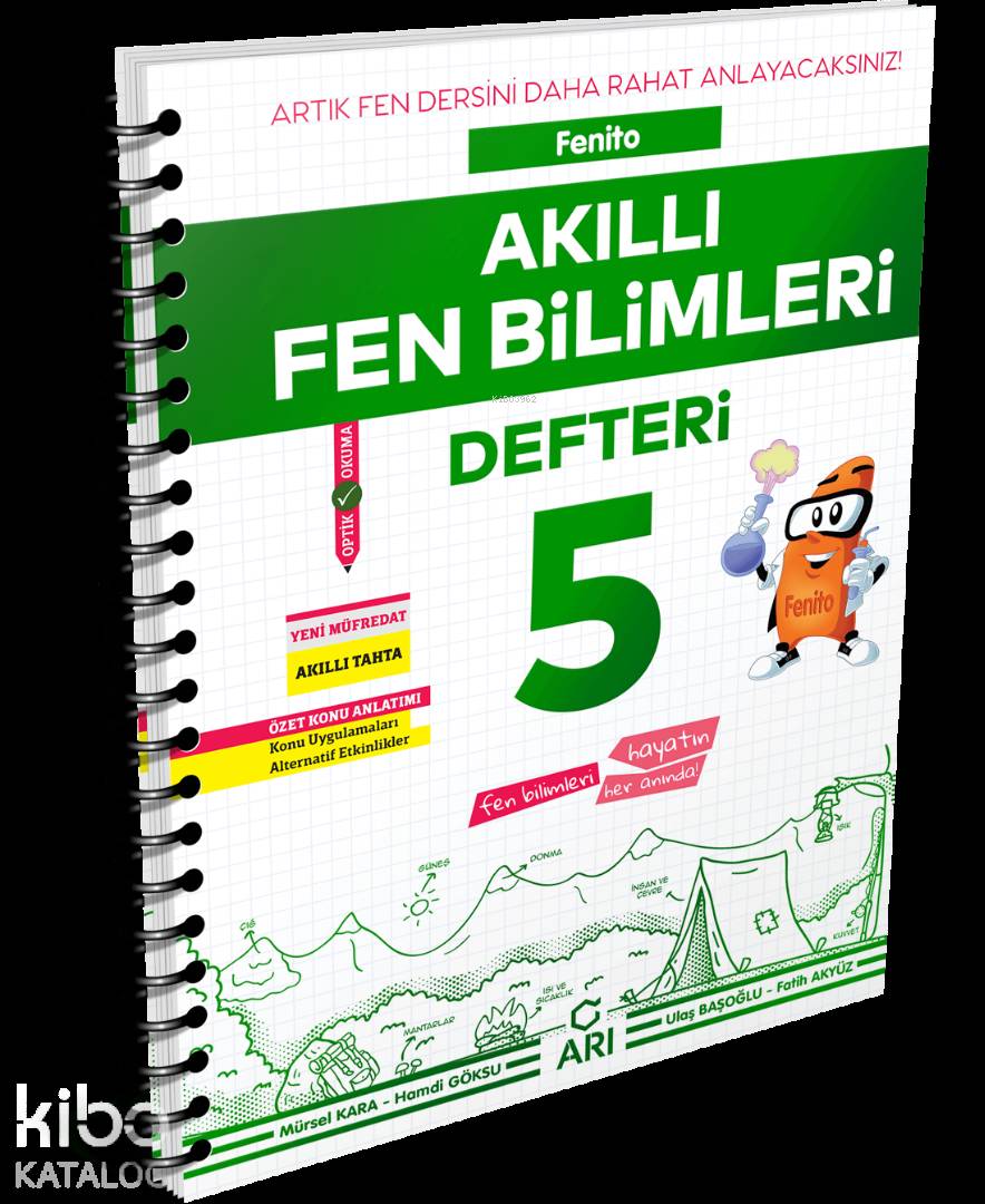 Arı Yayınları 5. Sınıf Fenito Akıllı Fen Bilimleri Defteri Arı 