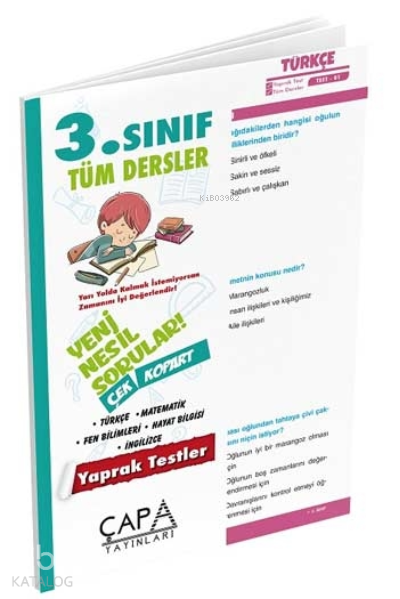 Çapa 3. Sınıf Tüm Dersler Yaprak Test