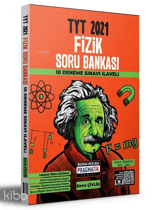 2021 TYT Fizik Soru Bankası 10 Deneme Sınavı İlaveli Benim Hocam Yayınları
