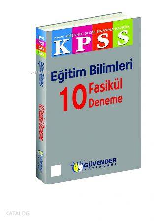 KPSS Eğitim Bilimleri 10 Fasikül Deneme