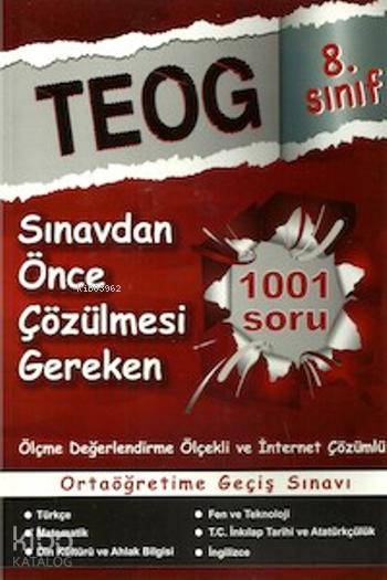 8. Sınıf Sınavdan Önce Çözülmesi Gereken 1001 Soru