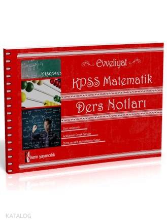 Evveliyat KPSS Matematik Ders Notları 2015