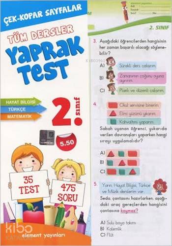 2. Sınıf Tüm Dersler Yaprak Test