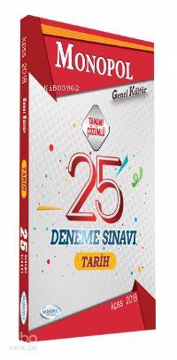2018 KPSS GKGY Tarih Tamamı Çözümlü 25 Deneme Sınavı