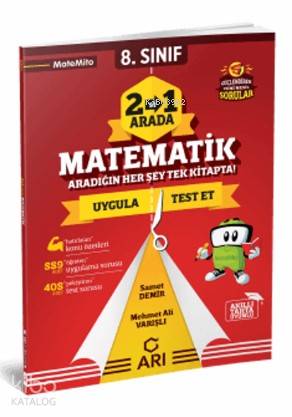Arı Yayınları 8. Sınıf LGS Matemito 2si 1 Arada Matematik Denemoji Deneme 2 Hediyeli Arı 