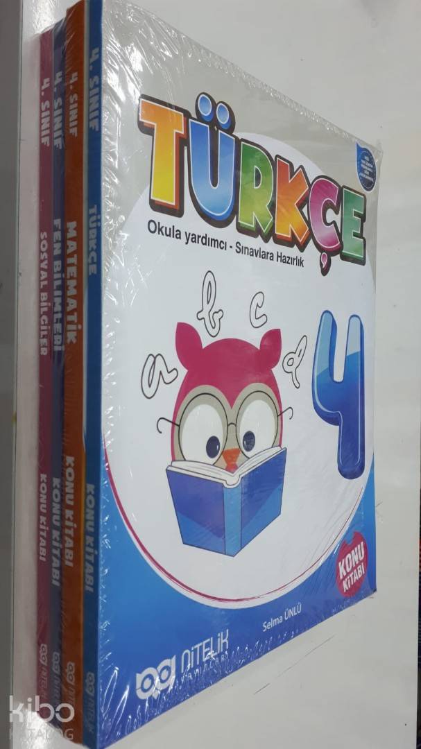 Nitelik Yayınları 4. Sınıf Türkçe Matematik Fen Bilimleri Sosyal Bilgiler Konu Kitabı Seti Nitelik 