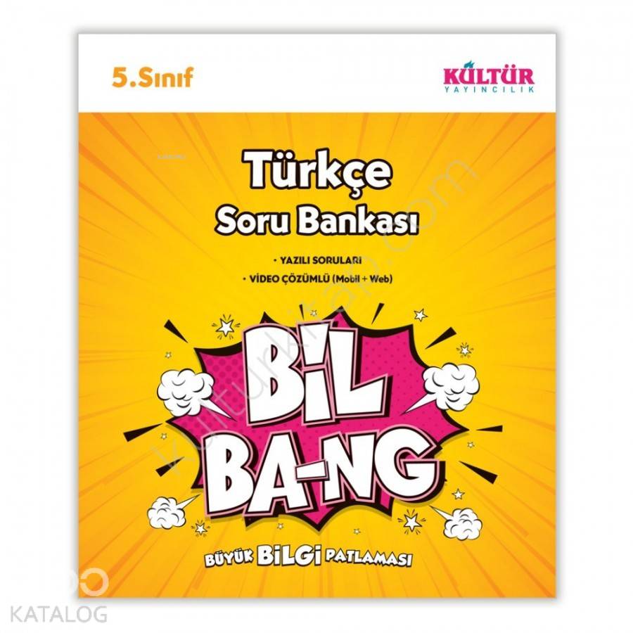 Kültür Yayınları 5. Sınıf Bil Bang Türkçe Soru Bankası Kültür 