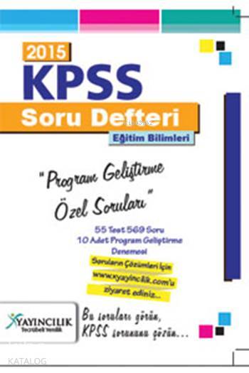 KPSS Program Geliştirme Soru Defteri Web Destekli