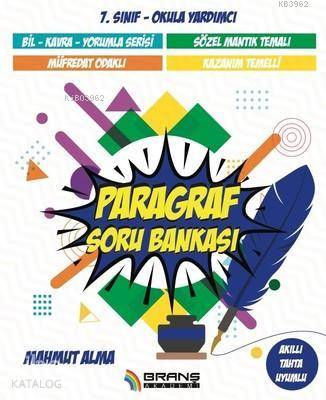 Branş Akademi Yayınları 7. Sınıf Paragraf Soru Bankası Branş Akademi 