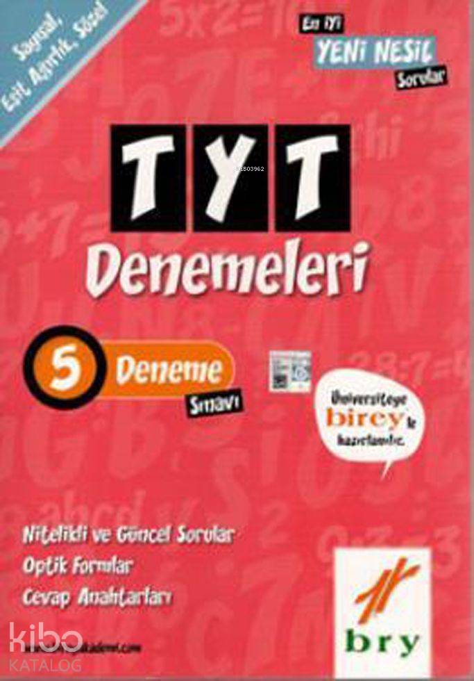 Birey Yayınları TYT 5 Deneme Sınavı Birey Eğitim 
