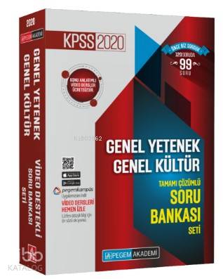 2020 KPSS Genel Yetenek Genel Kültür Tamamı Çözümlü Soru Bankası Seti (5 Kitap Takım)