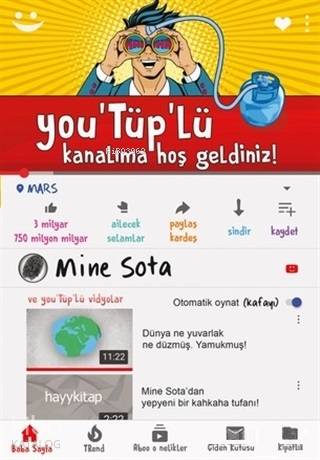  You‘Tüplü Kanalıma Hoş Geldiniz | You‘Tüplü Kanalıma Hoş Geldiniz | Mine Sota | Hayy Kitap | 9786057674456 