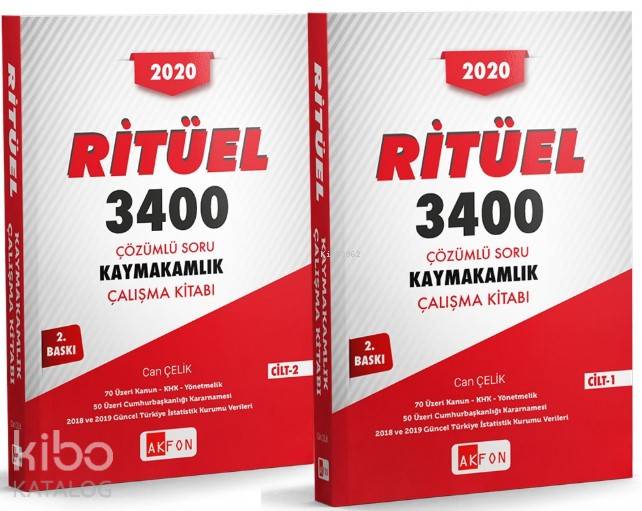 Ritüel 3400 Çözümlü Soru Bankası; 2 Cilt