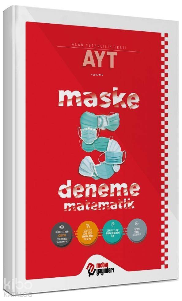 Metin Yayınları AYT Matematik Maske 5 Deneme 2020 Özel Metin 