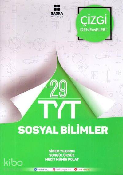 TYT Sosyal Bilimler 29 Çizgi Denemeleri