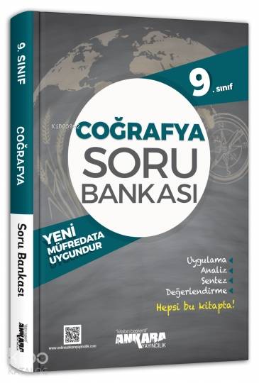  Ankara Yayınları 9 Sınıf Coğrafya Soru Bankası Ankara | Ankara Yayınları 9 Sınıf Coğrafya Soru Bankası Ankara | Bülent Ünalan | Ankara Yayıncılık (Hazırlık) | 9786052660362 