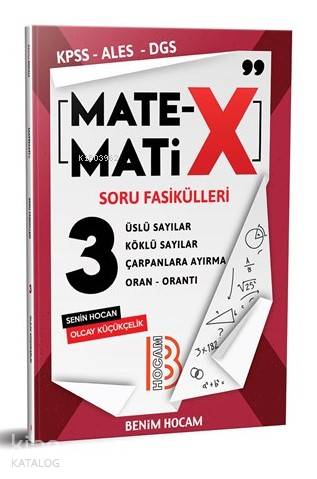 2020 KPSS ALES DGS TYT Matematix Soru Fasikülleri-3 Benim Hocam Yayınları