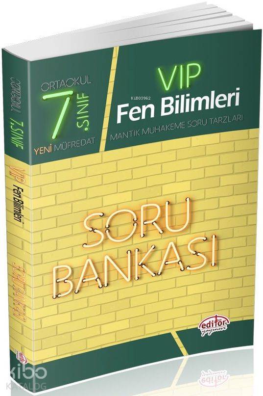 Editör Yayınları 7. Sınıf VIP Fen Bilimleri Soru Bankası Editör 