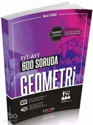 Lodos Yayınları TYT AYT 600 Soruda My Geometri Tamamı Çözümlü Soru Bankası Lodos 