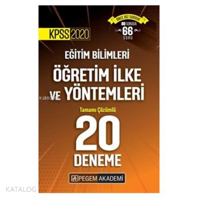 KPSS Eğitim Bil.Öğr.Yön.20 Deneme 2020