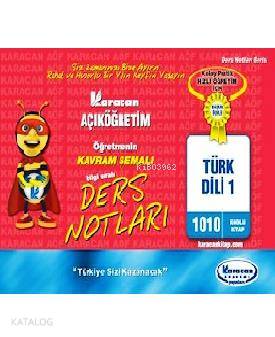 Tük Dili 1 Kavram Şemalı Ders Notları Kod - 1010