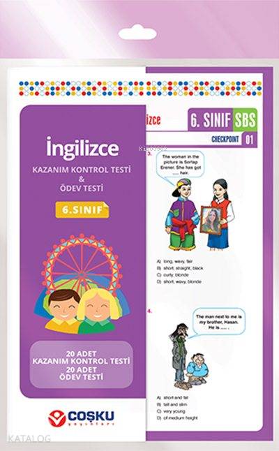 6. Sınıf İngilizce Konu Testi; 20 Adet KKT & 20 Adet ÖT