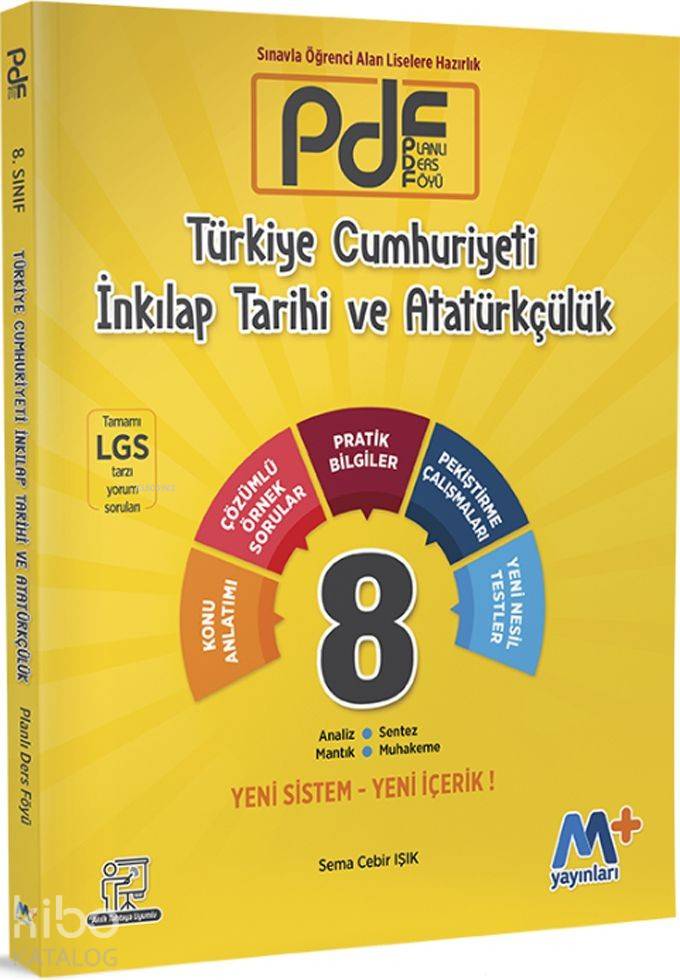 Martı Yayınları 8. Sınıf LGS T.C. İnkılap Tarihi ve Atatürkçülük PDF Planlı Ders Föyü Martı 