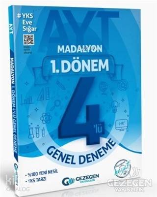Gezegen Yayınları AYT 1. Dönem Madalyon 4 lü Deneme 2020 Özel Gezegen 