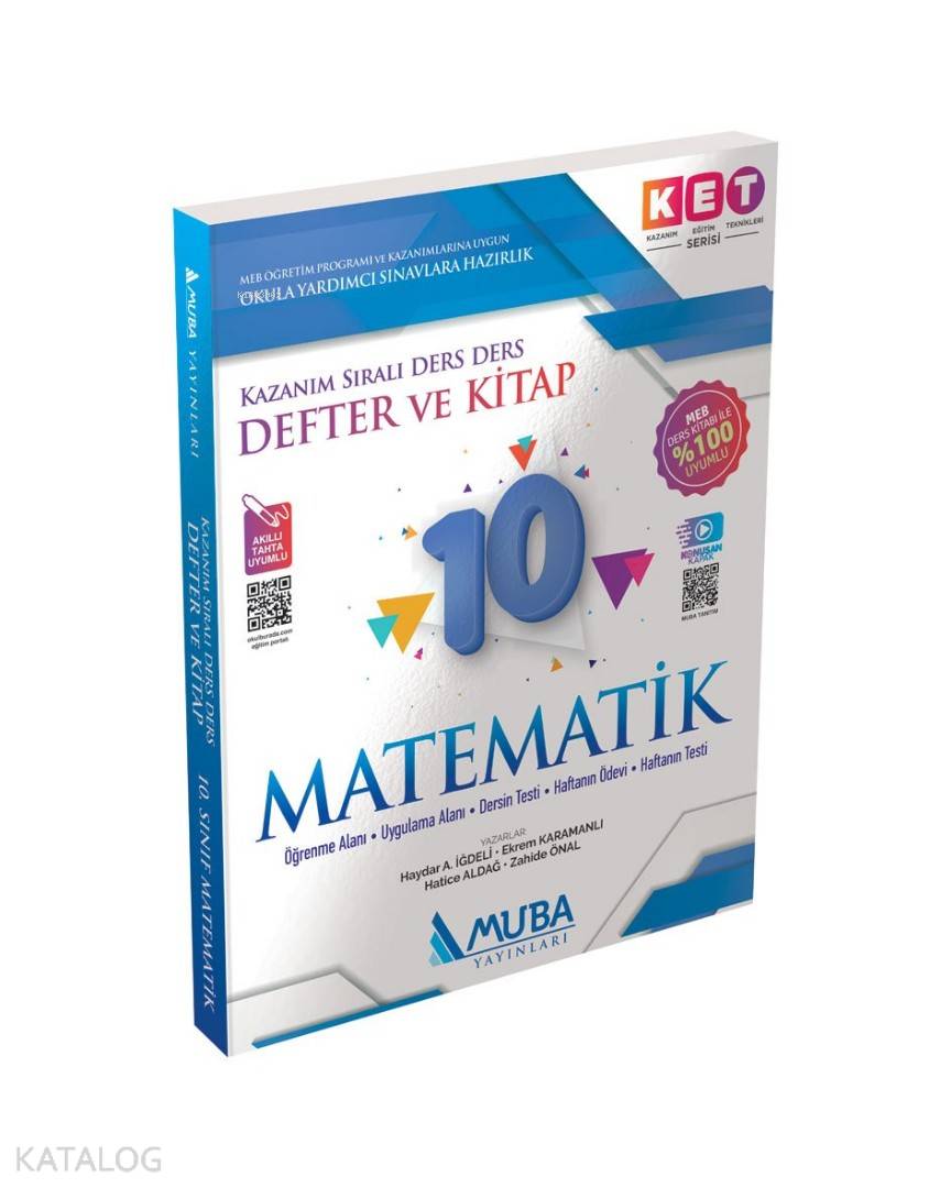 Muba Yayınları 10. Sınıf Matematik KET Serisi Defter ve Kitap Muba 