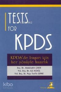  Tests For Kpds | Abdülvahit ÇakırGül KeskilPaşa Tevfik Cephe | Ankira Yayıncılık | 9789758387045 | 