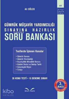 Gümrük Müşavir Yardımcılığı Sınavına Hazırlık Soru Bankası
