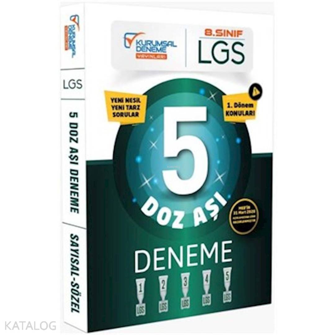 Kurumsal Deneme Yayınları 8. Sınıf 1. Dönem LGS 5 Doz Aşı Deneme Kurumsal Deneme 