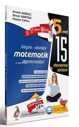 Çanta Yayınları 5. Sınıf Matematik 15 Deneme Sınavı Çanta 
