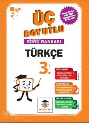 Zekaküpü - 3.Sınıf Türkçe Üç Boyutlu Soru Bankası