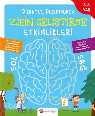  Dikkatle Düşündüren Zihin Geliştirme Etkinlikleri 1 | Kolektif | Orhan Vural | Minik Bilgin | 9786050636697 | 