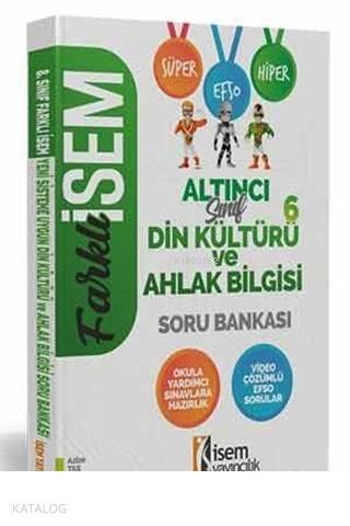 İsem Yayınları 6. Sınıf Din Kültürü ve Ahlak Bilgisi Soru Bankası İsem 