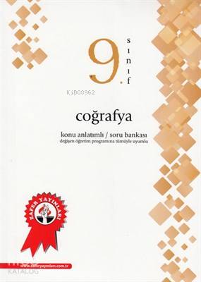 Zafer Yayınları 9. Sınıf Coğrafya Konu Anlatımlı Soru Bankası Zafer 