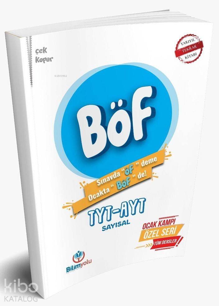 Bilimyolu Yayınları TYT AYT Sayısal BÖF Yarıyıl Tatil Kitabı Bilimyolu 