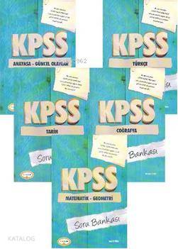 KPSS GY-GK Tamamı Çözümlü Soru Bankası Modüler Set (5 Kitap)