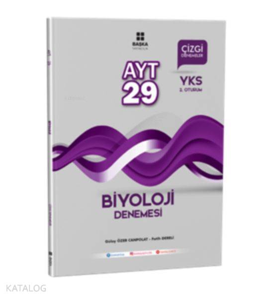 AYT Biyoloji 29 Çizgi Denemesi
