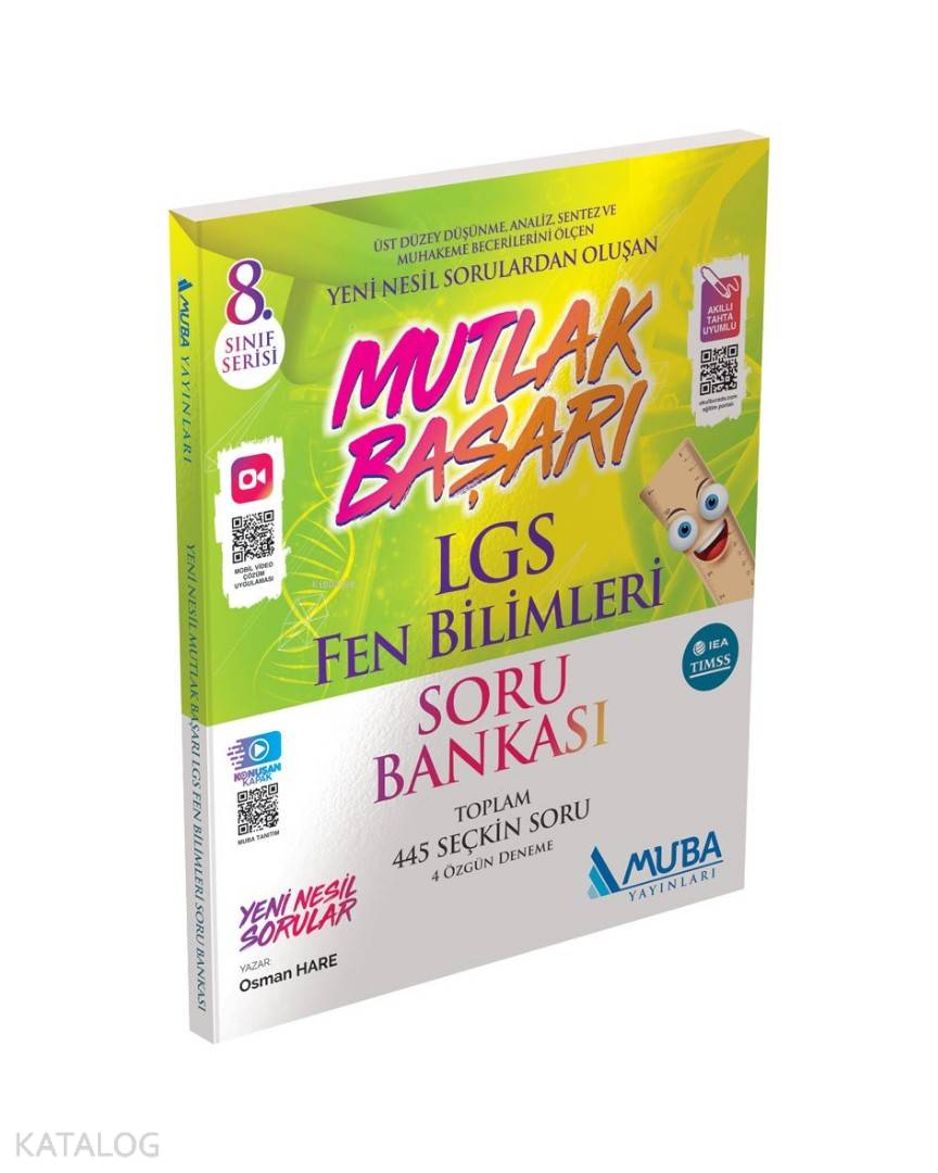 Muba Yayınları 8. Sınıf LGS Fen Bilimleri Mutlak Başarı Soru Bankası Muba 