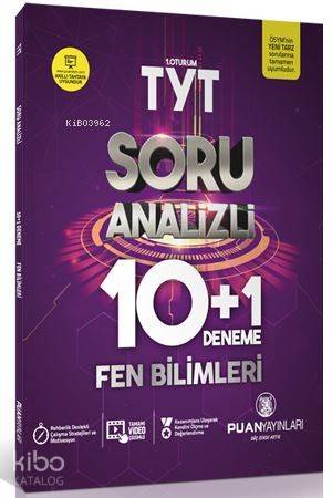 Puan Yayınları TYT Fen Bilimleri Soru Analizli 10+1 Deneme Puan 
