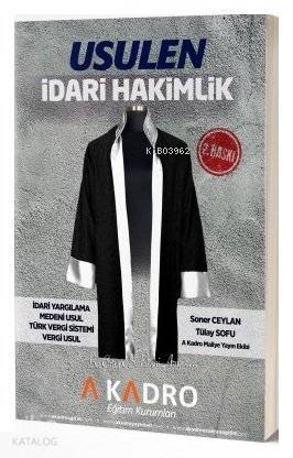 A Kadro - Usulen İdari Hakimlik Konu Anlatımlı