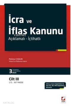  İcra ve İflas Kanunu Açıklamalı İçtihatlı (3 Cilt) | İcra ve İflas Kanunu Açıklamalı İçtihatlı (3 Cilt) | Mahmut Coşkun | Seçkin Yayıncılık | 9789750220852 