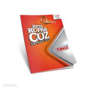 2014 KPSS Kopar Çöz Türkçe Yaprak Test