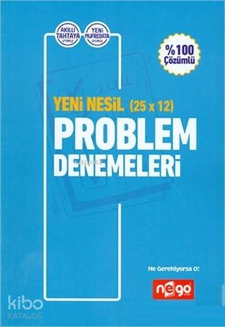 Nego Yayınları YKS Yeni Nesil 25x12 Problem Denklemleri Nego 