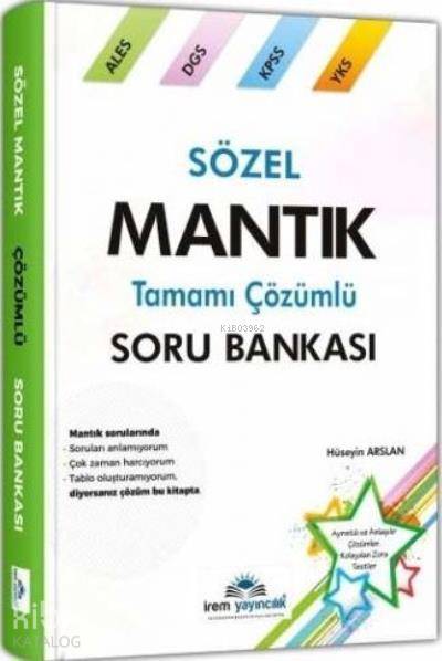 İrem KPSS ALES DGS YKS Sözel Mantık Tamamı Çözümlü Soru Bankası