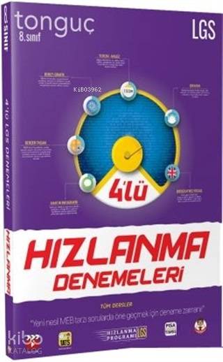Tonguç Yayınları 8. Sınıf LGS 4 lü Hızlanma Denemeleri Tonguç 